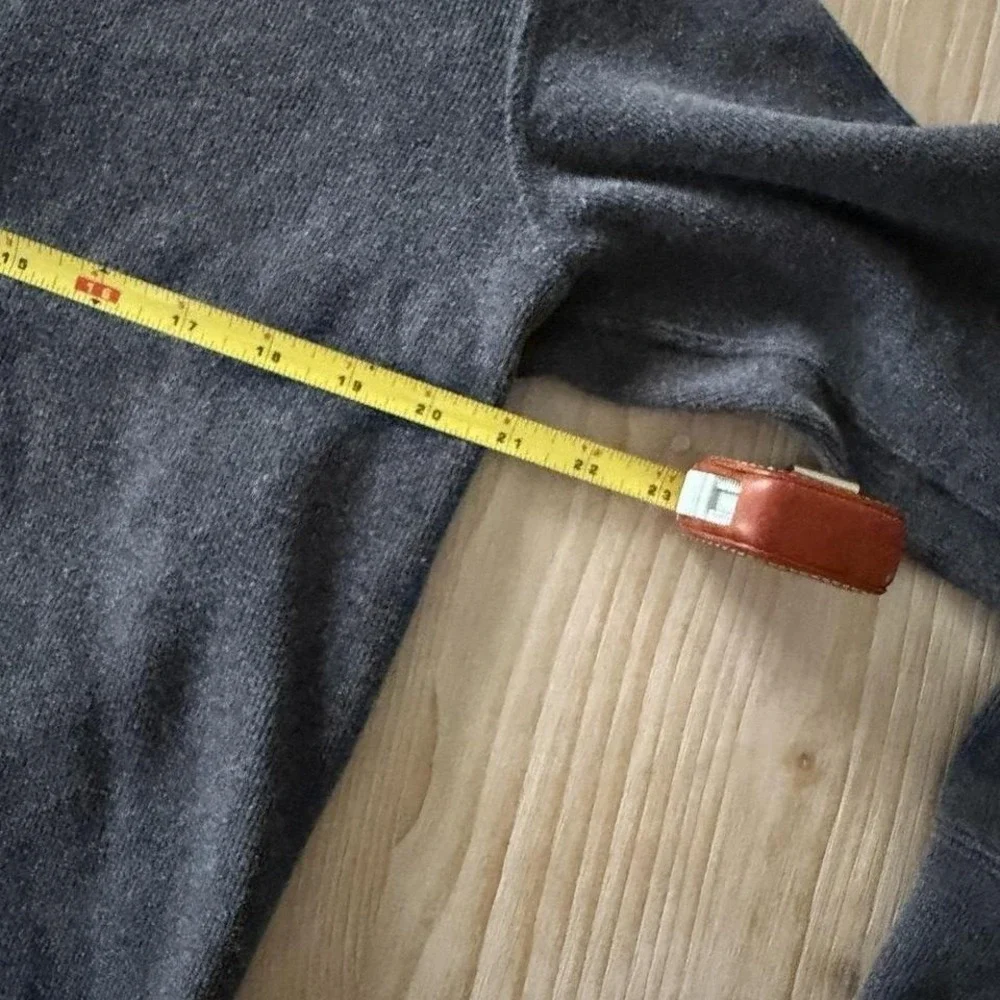 90's‎ Polo Ralph Lauren Men's Med Grey Knit Shawl Collar Sweater Pullover *flaw